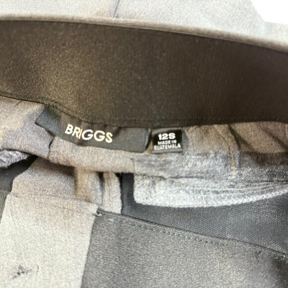 NWT Briggs Perfect Waistband with Slimming Solution Size 12Short - Heather Gray - Picture 7 of 8